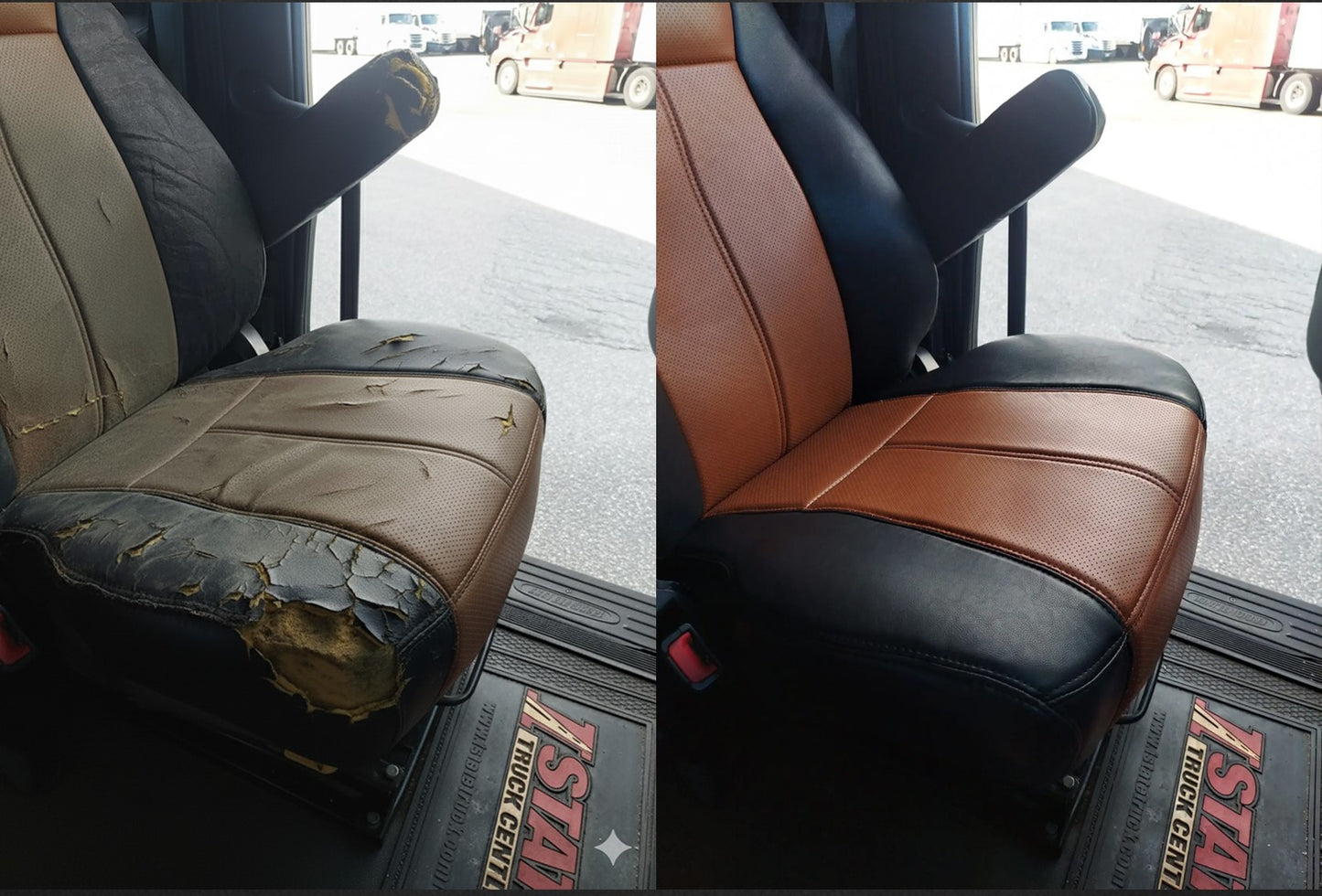 EASY INSTALL DO-IT-YOURSELF UPHOLSTERY COVER FOR FREIGHTLINER CASCADIA